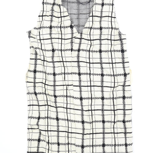 Primark Womens Beige Plaid  Cardigan Jumper Size XS