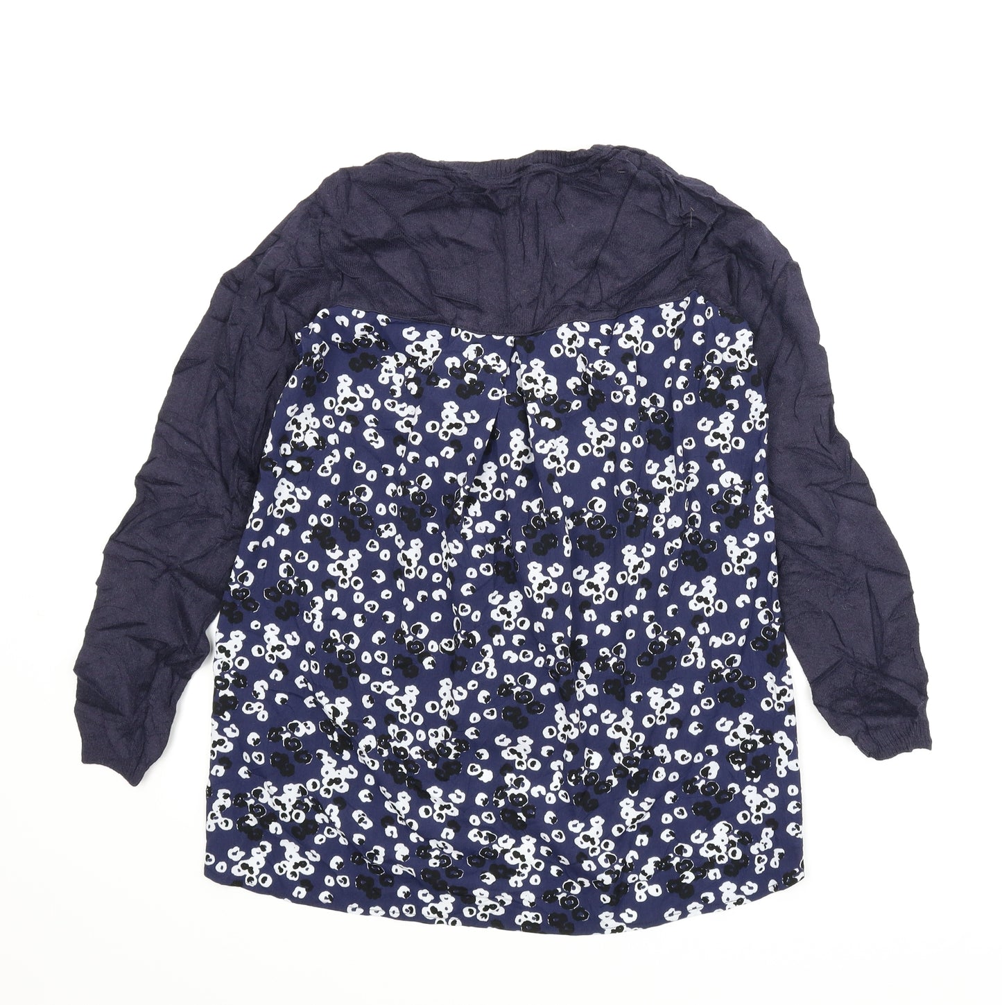 George Womens Blue Floral  Pullover Jumper Size 12