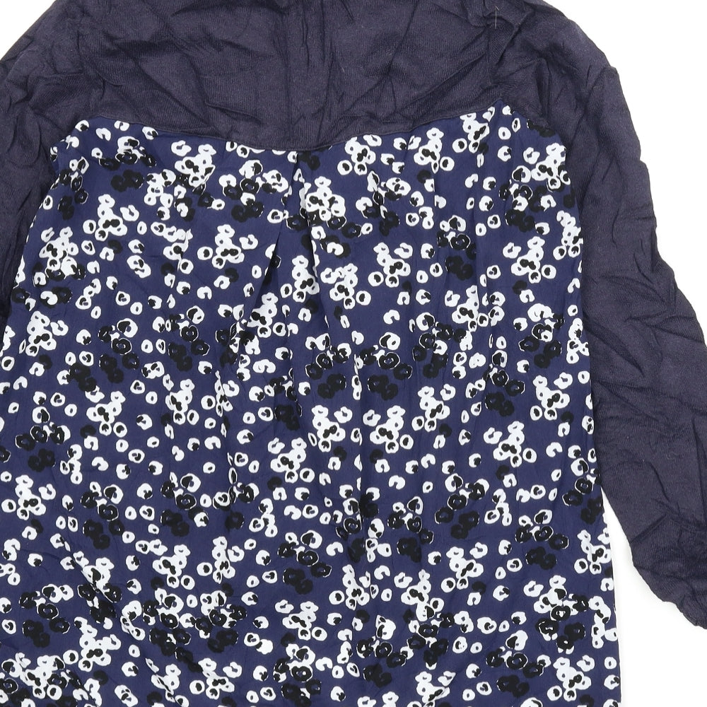George Womens Blue Floral  Pullover Jumper Size 12