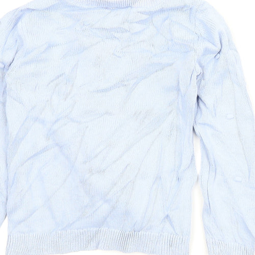 TU Girls Blue Animal Print  Pullover Jumper Size 3-4 Years  - Christmas, Penguin