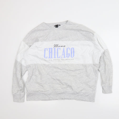 New Look Mens Grey   Pullover Sweatshirt Size S