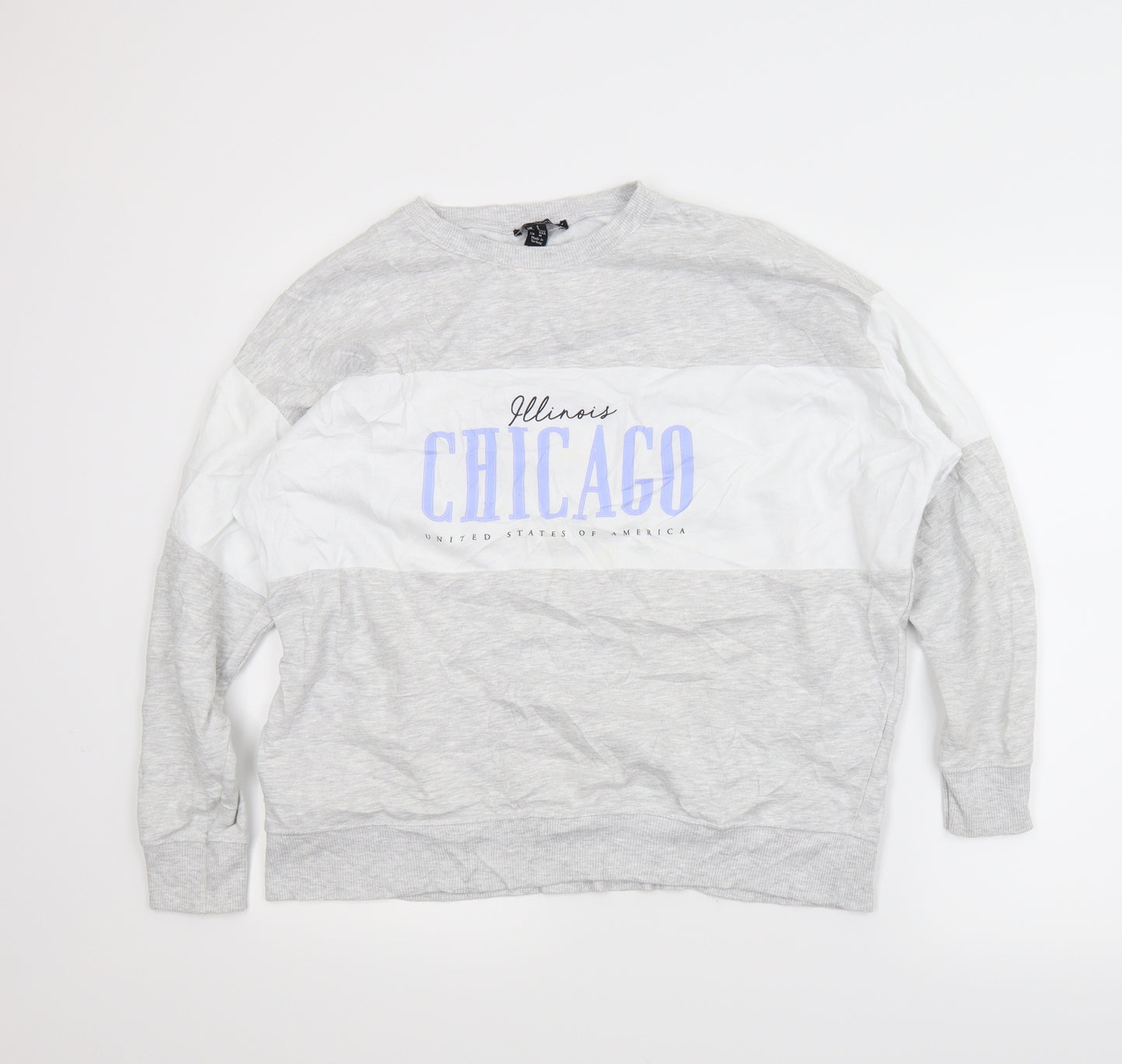 New Look Mens Grey   Pullover Sweatshirt Size S