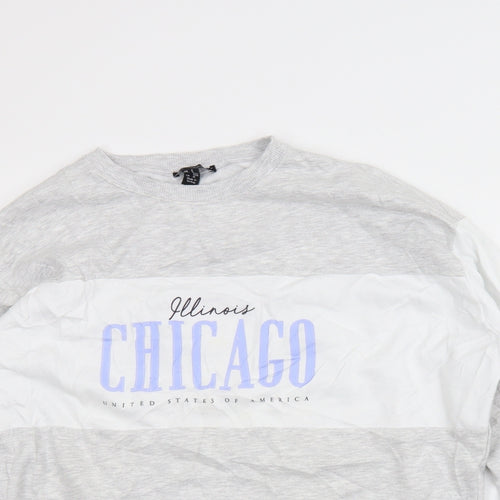 New Look Mens Grey   Pullover Sweatshirt Size S