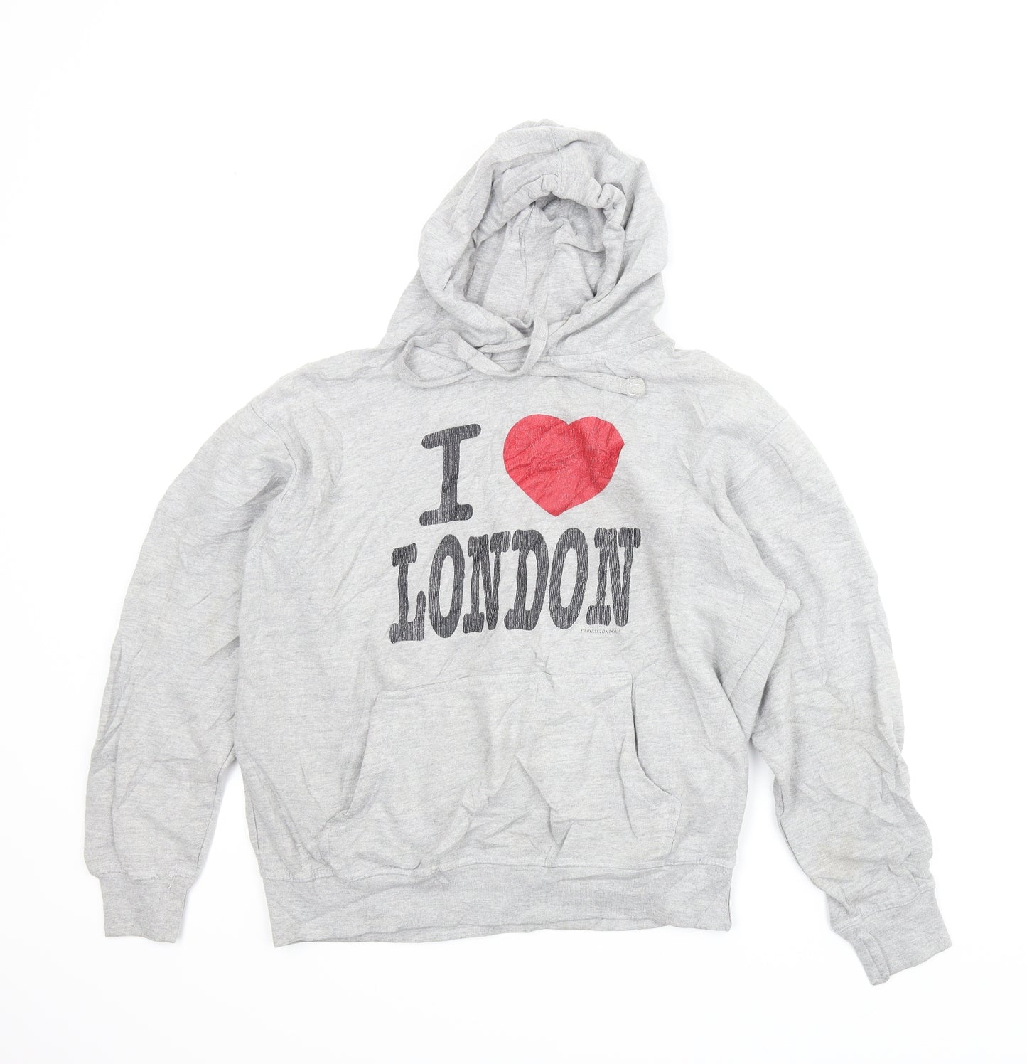 Capital London Mens Grey   Pullover Hoodie Size L
