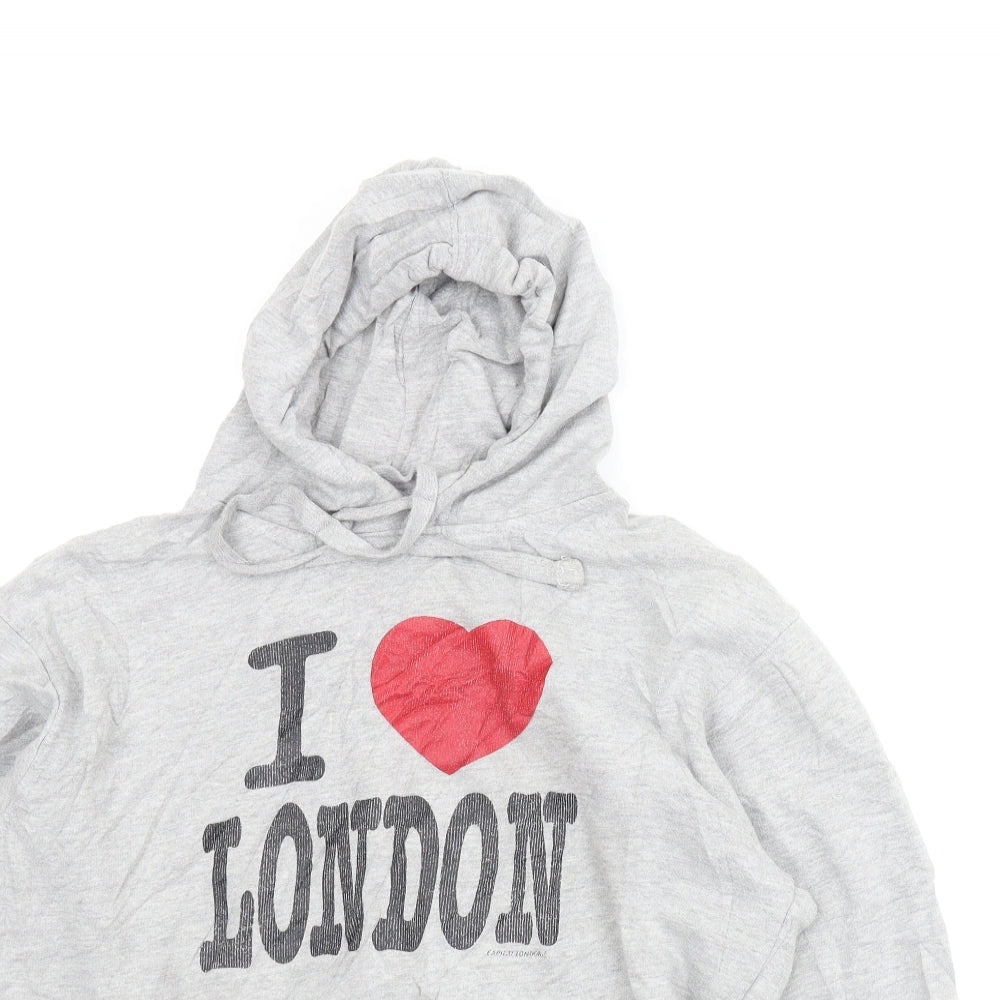 Capital London Mens Grey   Pullover Hoodie Size L