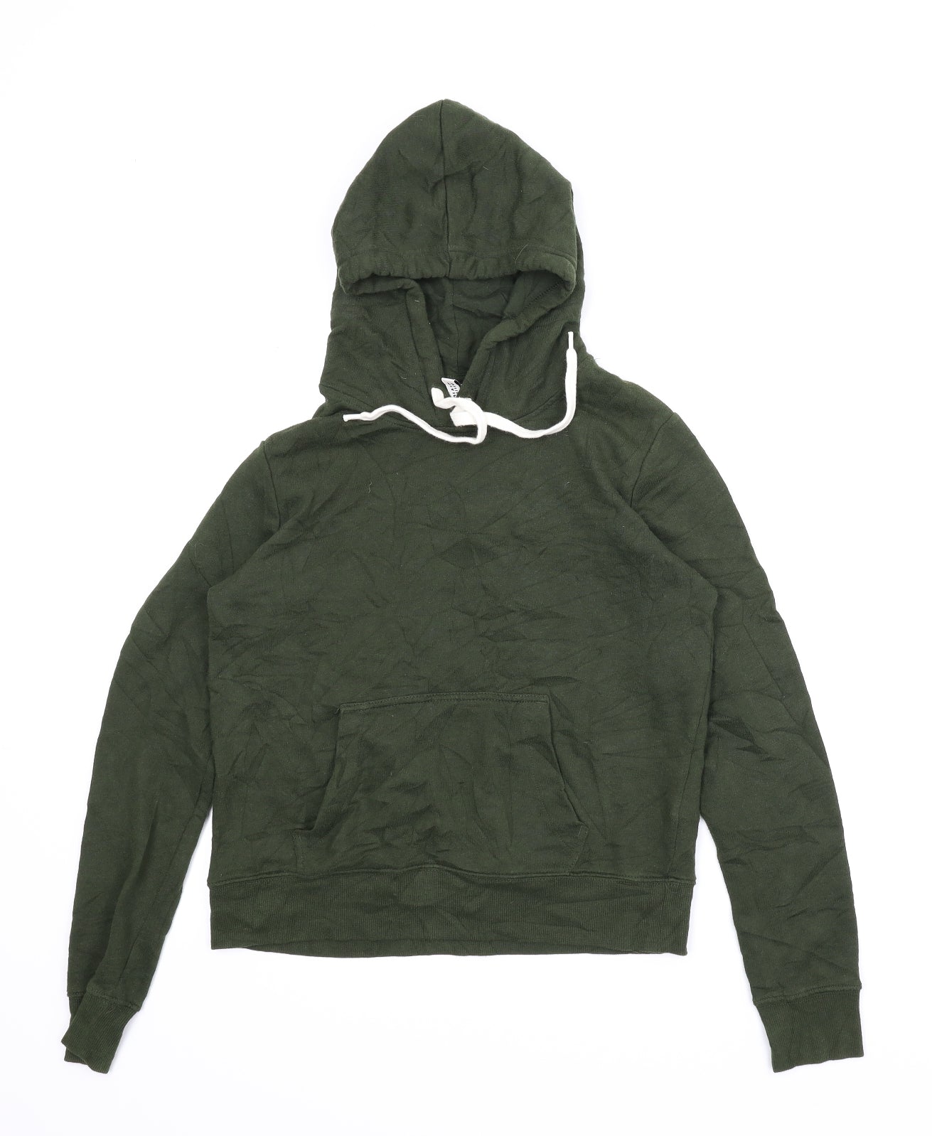 H&M Womens Green   Pullover Hoodie Size S