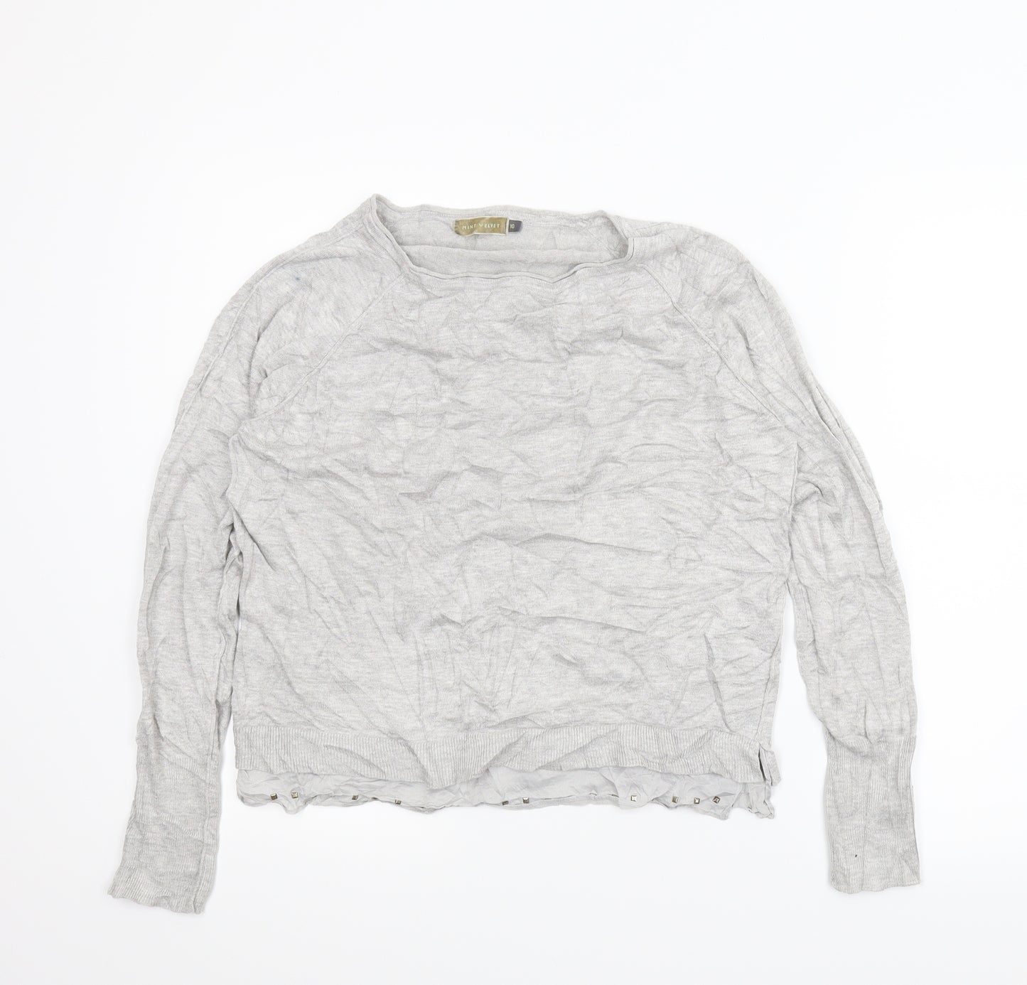 Mint Velvet Womens Grey   Pullover Jumper Size 10