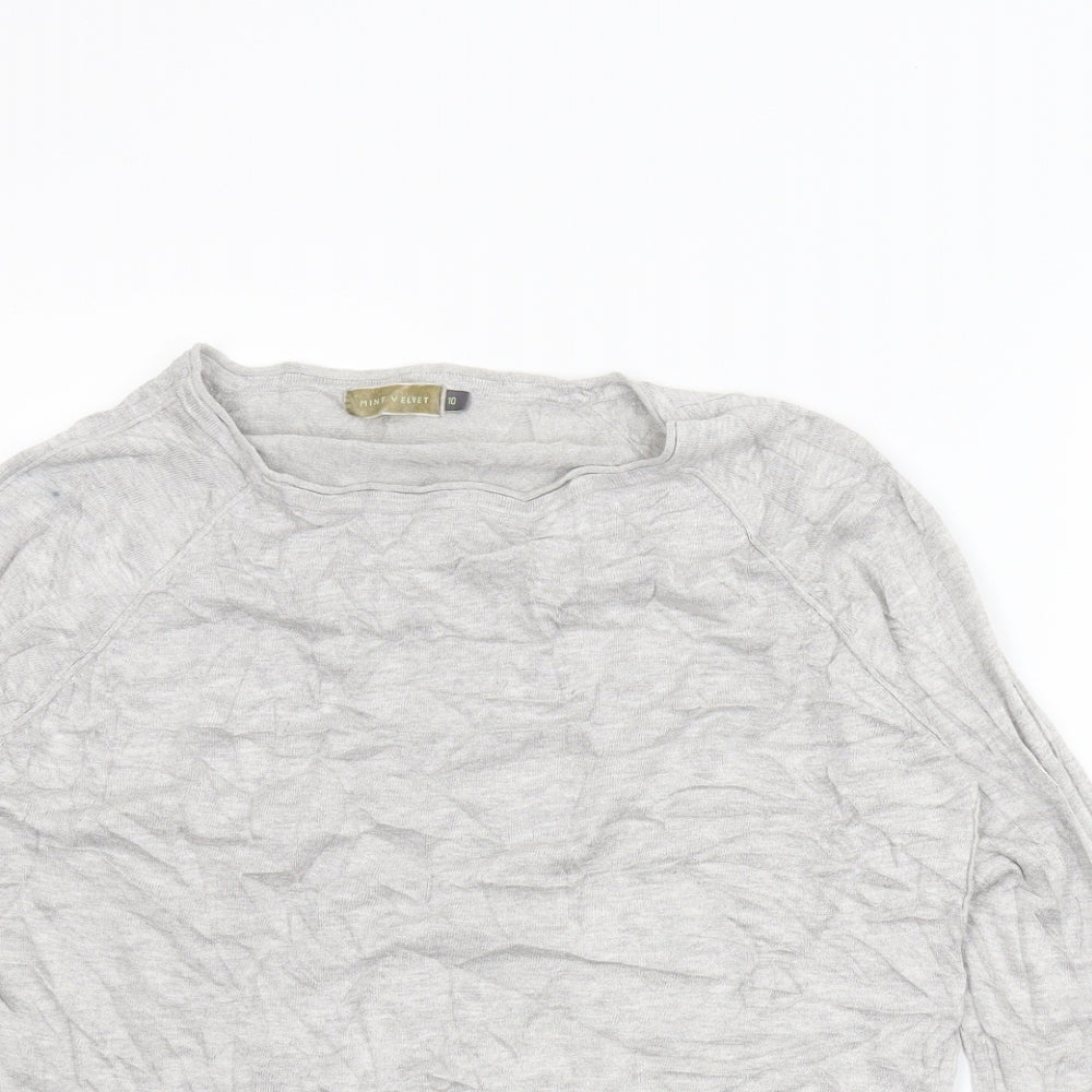 Mint Velvet Womens Grey   Pullover Jumper Size 10