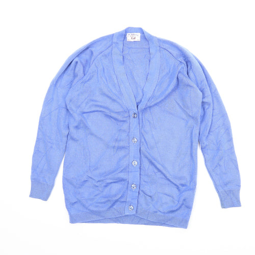 Heritage Dimension Womens Blue   Cardigan Jumper Size S