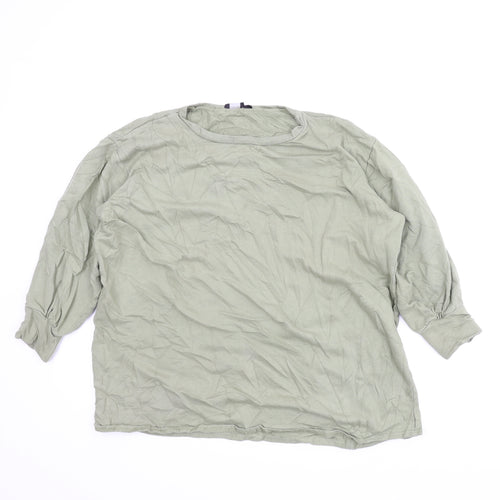 PRETTYLITTLETHING Womens Green   Pullover Sweatshirt Size 6