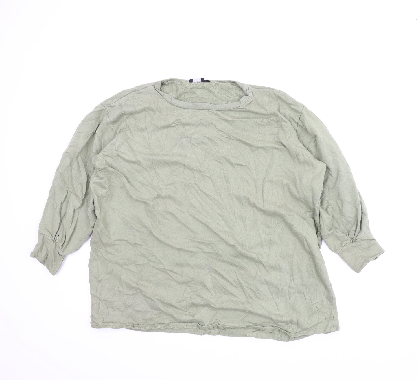 PRETTYLITTLETHING Womens Green   Pullover Sweatshirt Size 6