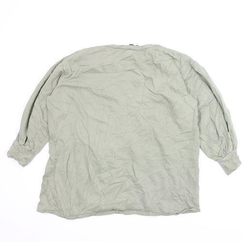 PRETTYLITTLETHING Womens Green   Pullover Sweatshirt Size 6