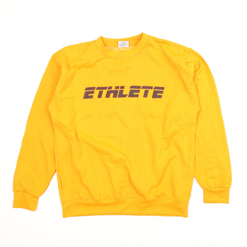 All We Do is Mens Orange   Pullover Sweatshirt Size M