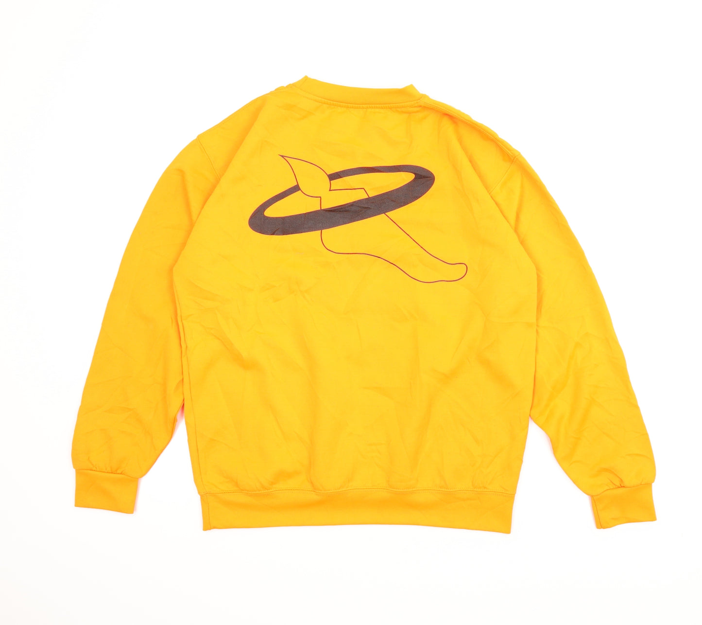 All We Do is Mens Orange   Pullover Sweatshirt Size M