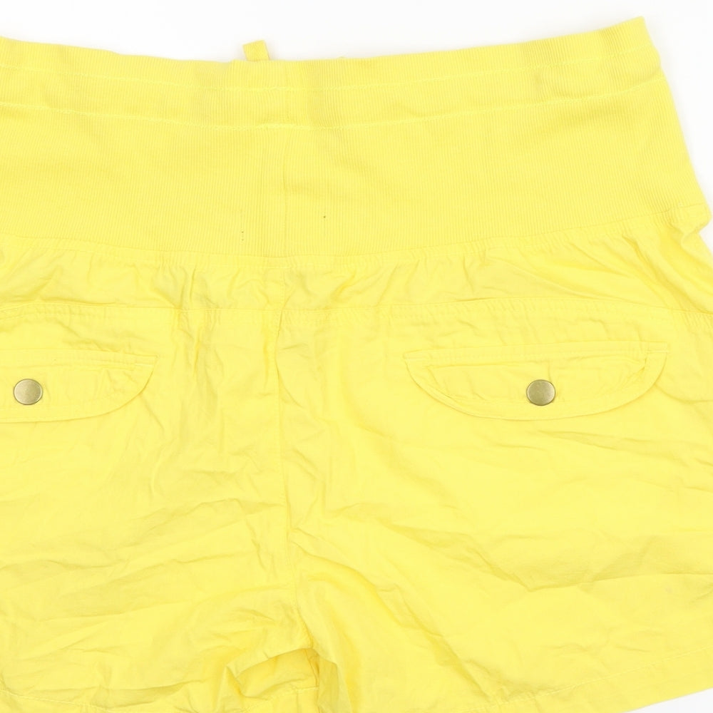 Papaya Womens Yellow   Bermuda Shorts Size 16