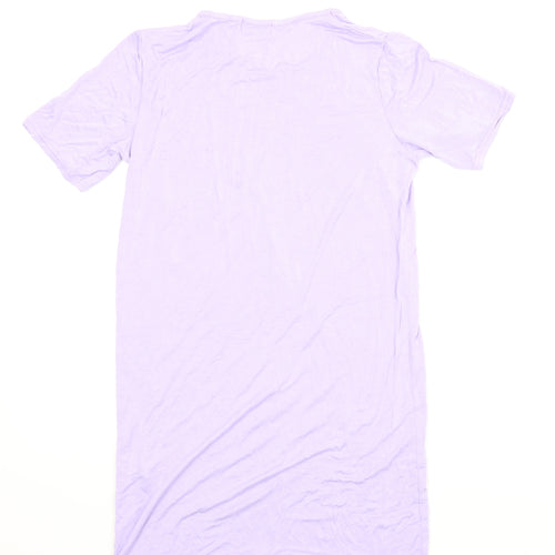 In the Style Womens Purple Solid  Chemise Dress Size 6