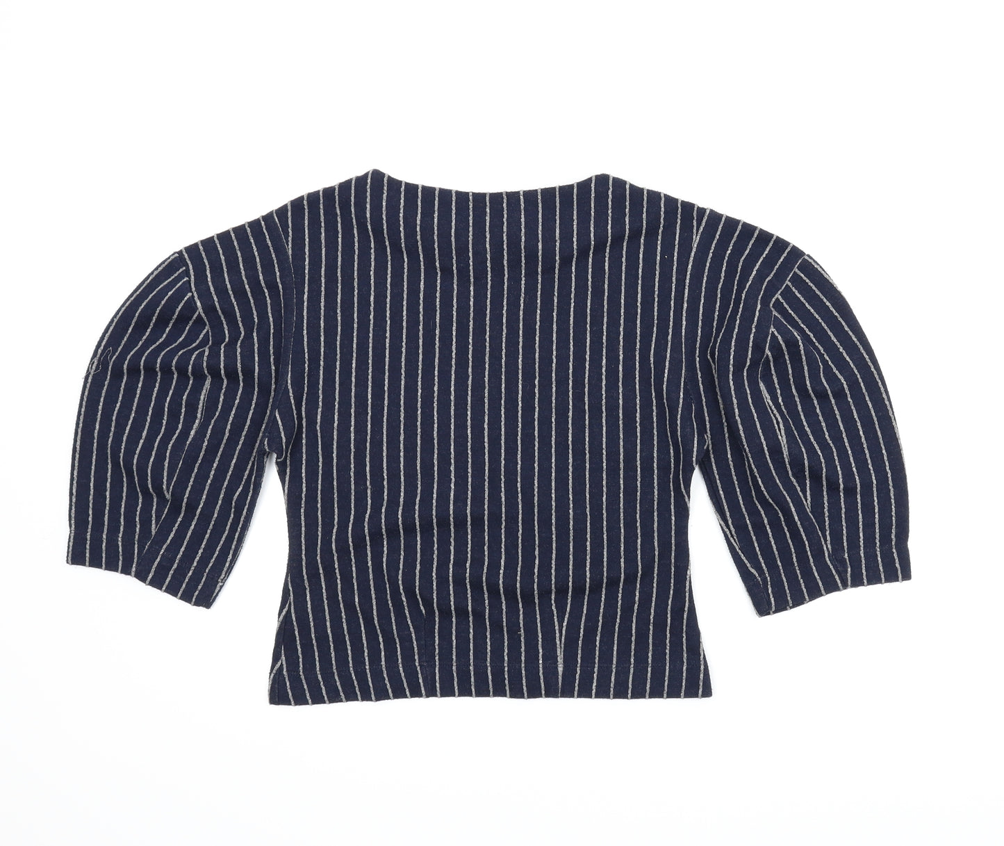 NEXT Womens Blue Striped  Basic Blouse Size 6