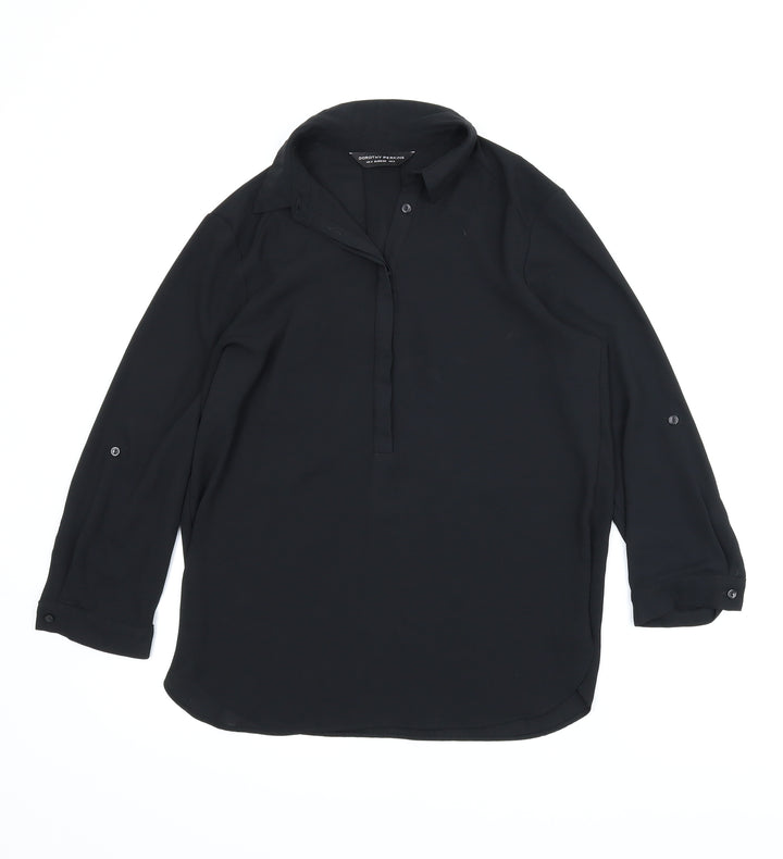 Dorothy Perkins Womens Black   Basic Blouse Size 8