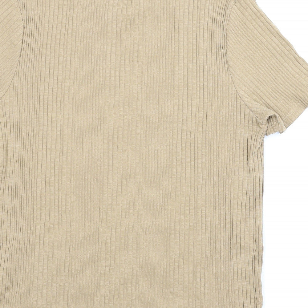 River Island Mens Beige    T-Shirt Size XL