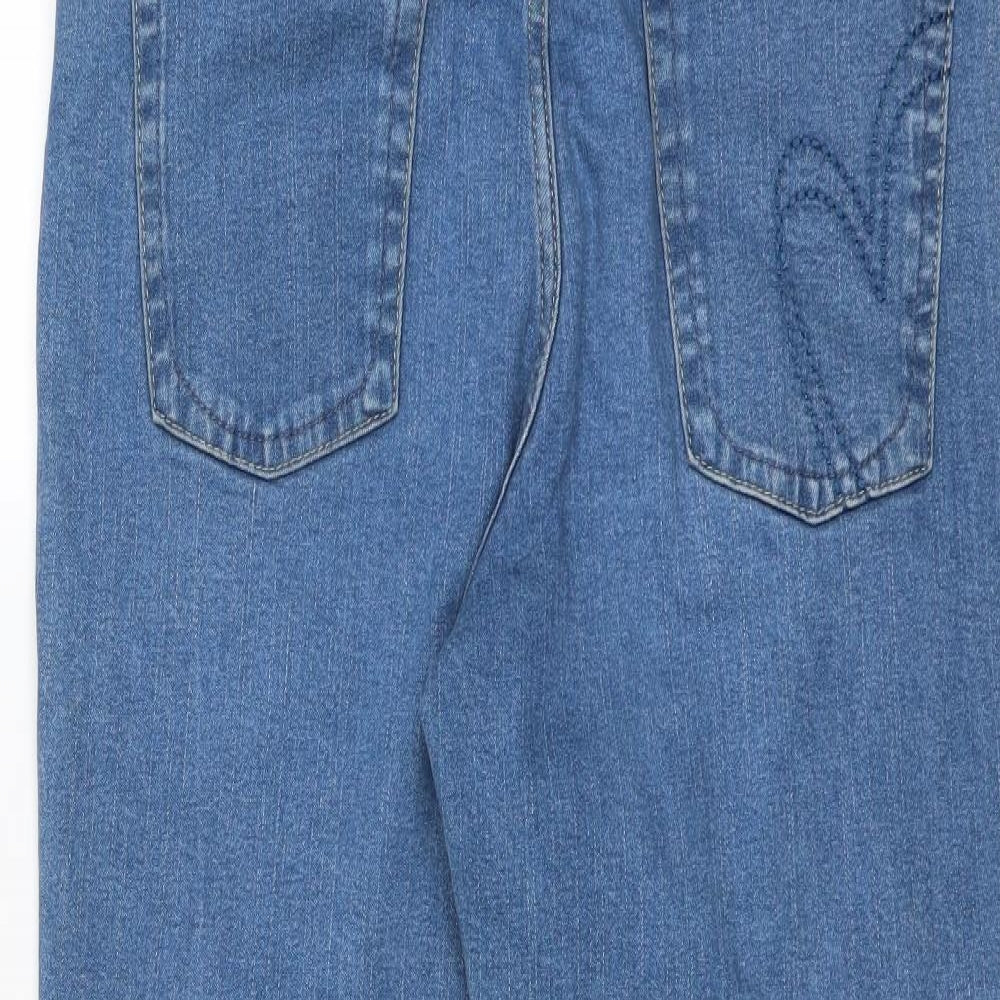 Marks and Spencer Womens Blue   Straight Jeans Size 14 L28 in