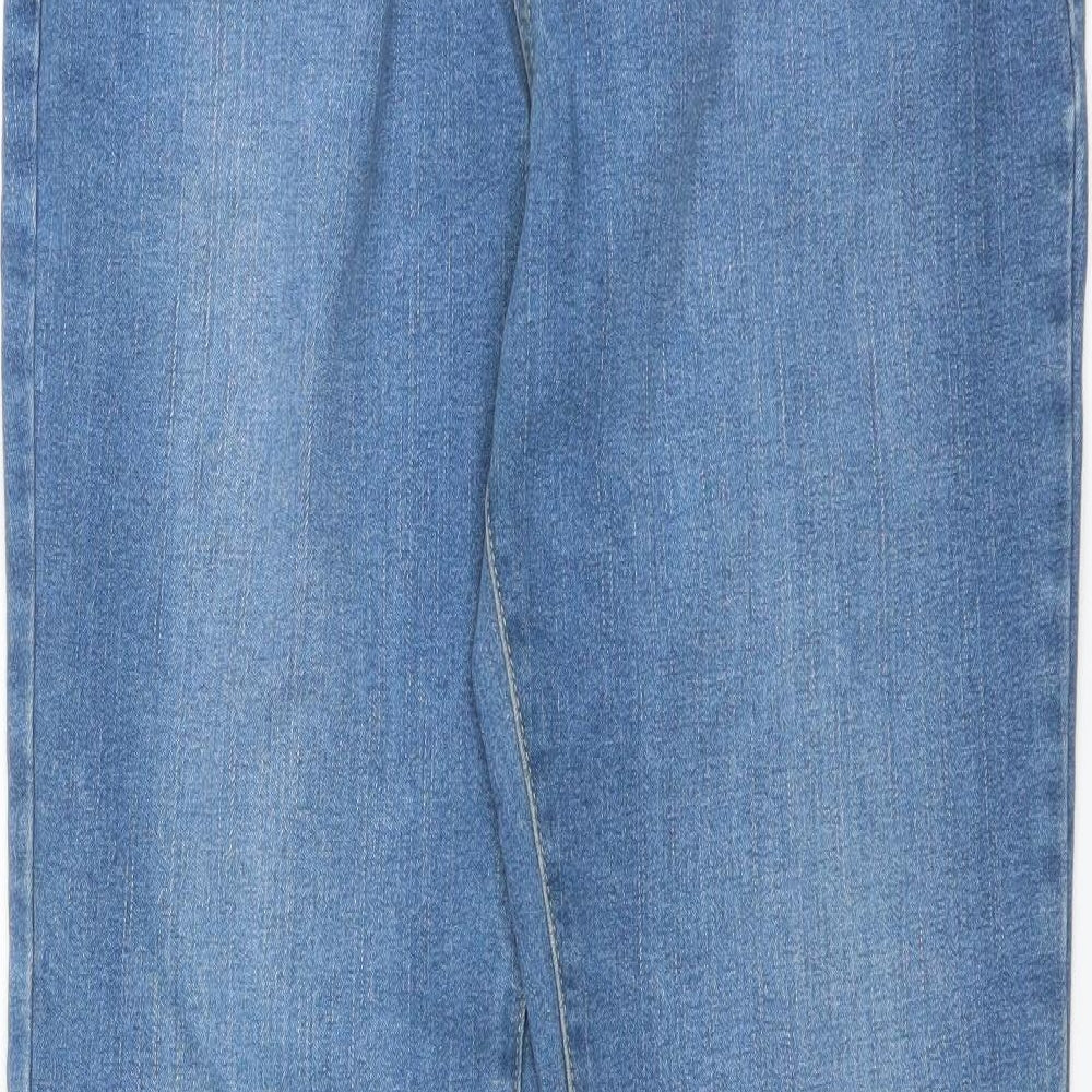 Marks and Spencer Womens Blue   Straight Jeans Size 14 L28 in