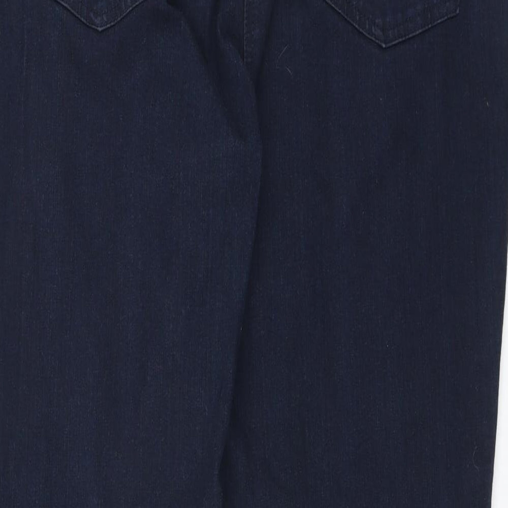 Marks and Spencer Womens Blue  Denim Straight Jeans Size 18 L31 in