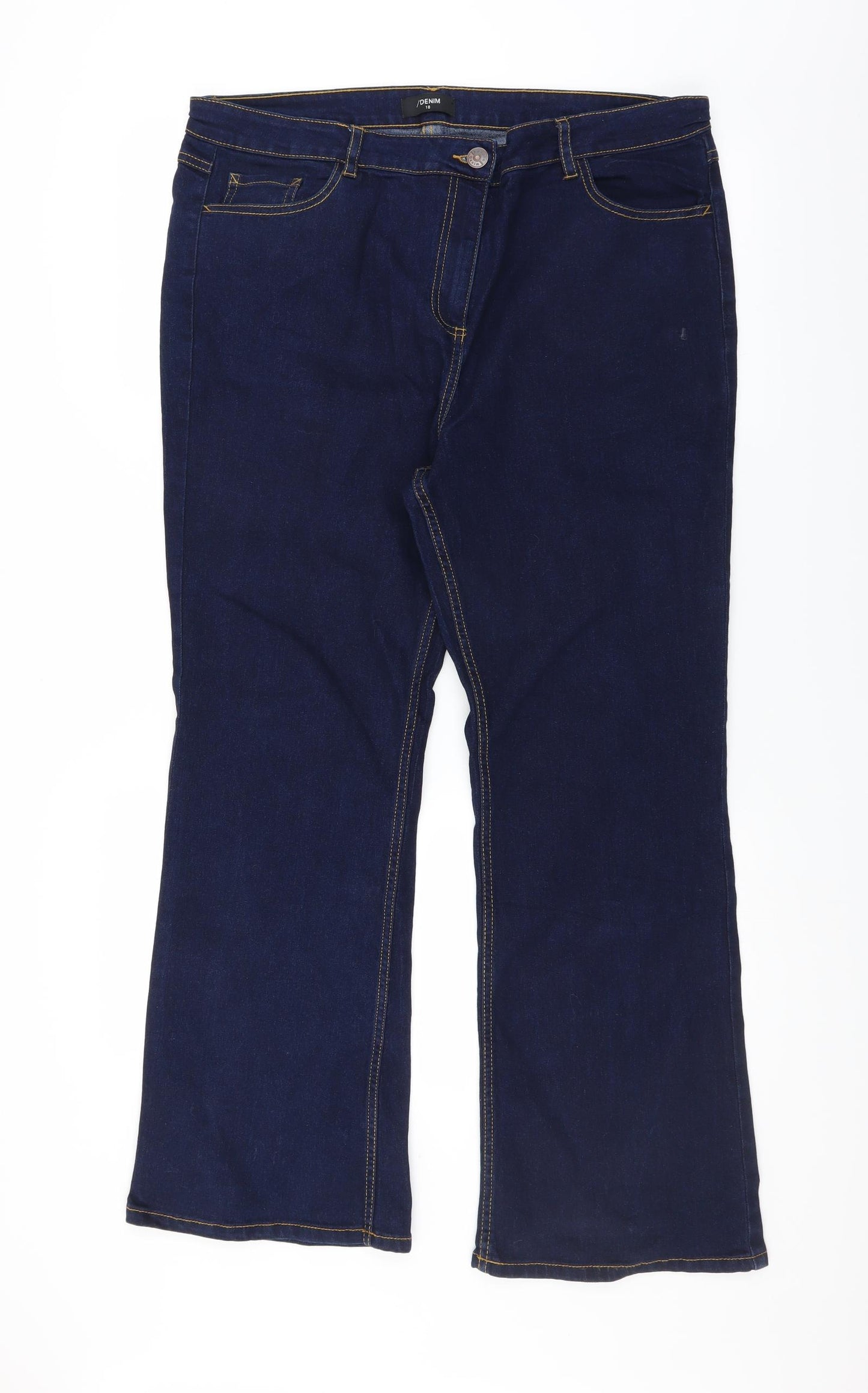 Matalan Womens Blue  Denim Bootcut Jeans Size 18 L28 in