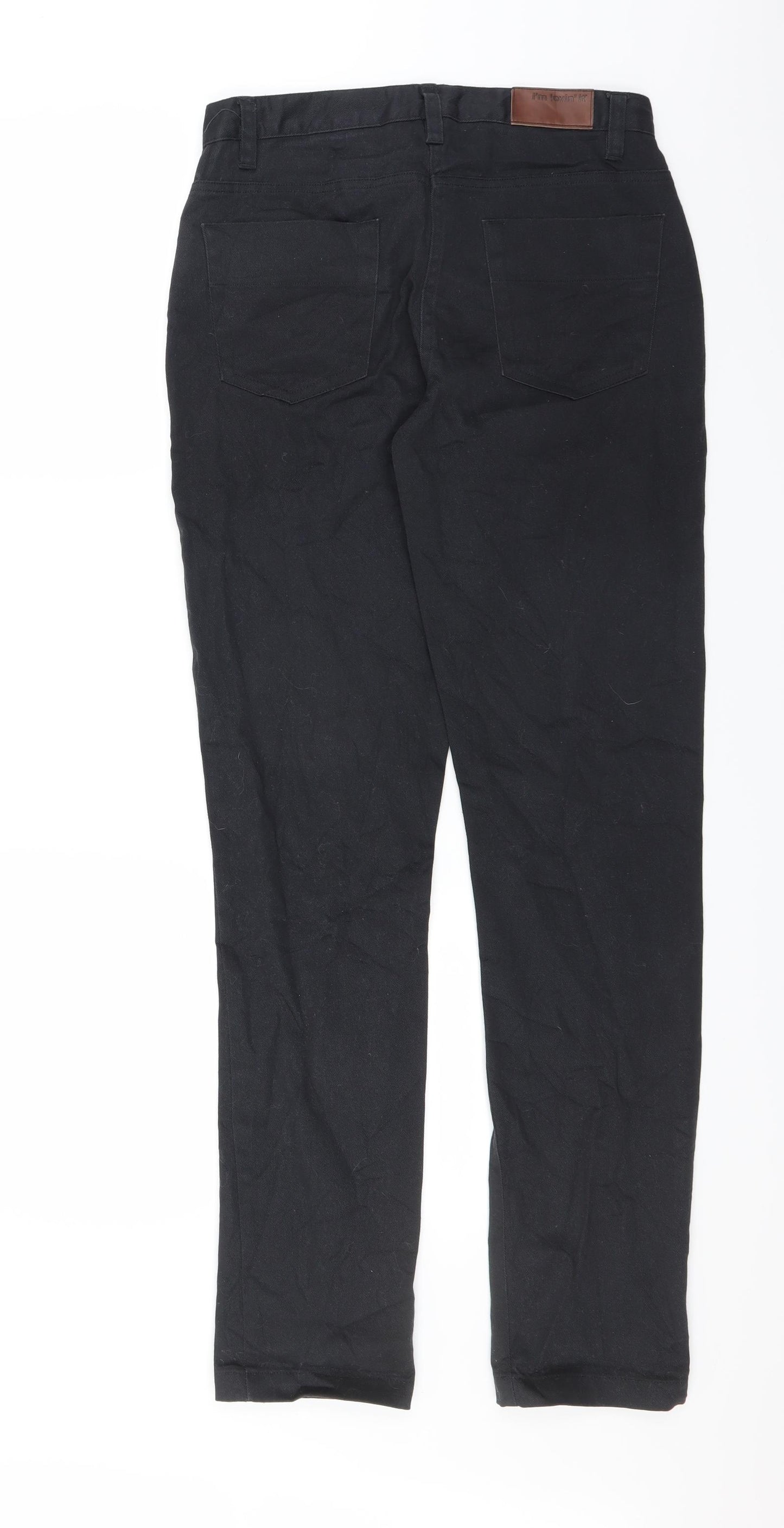 McDonald's Mens Black  Denim Straight Jeans Size 27 in L32 in