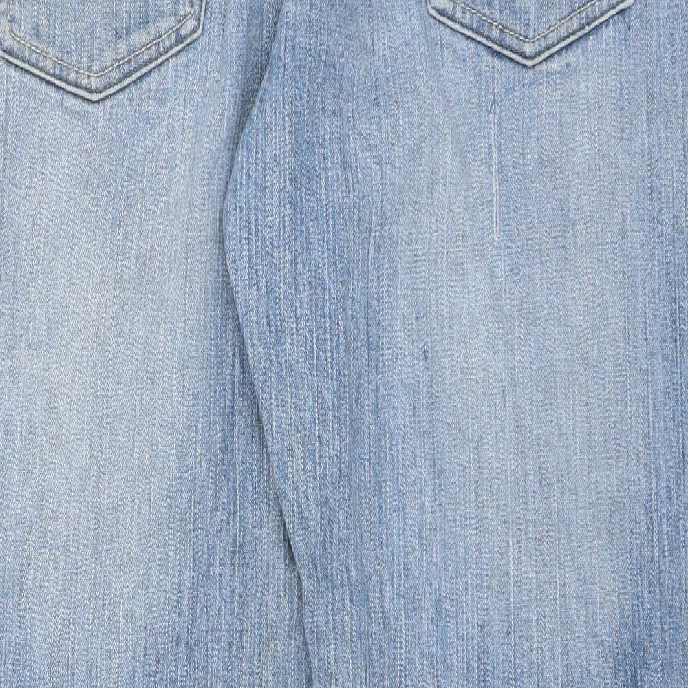 Evans Womens Black  Denim Bootcut Jeans Size 18 L28 in - beaded detail