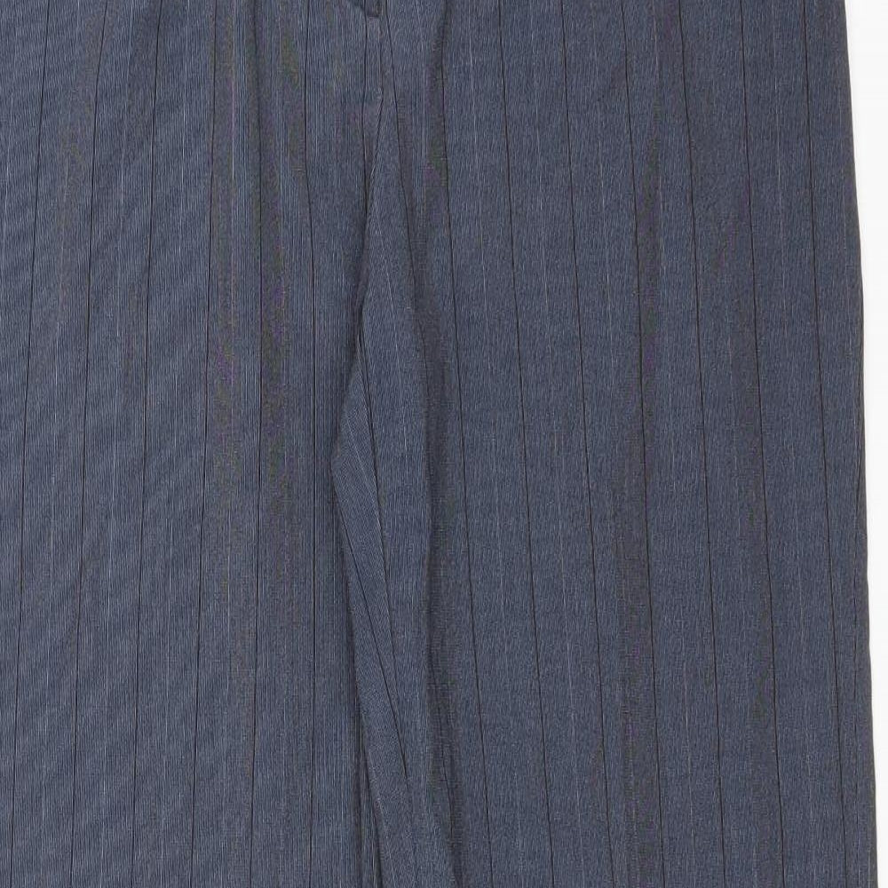 NEXT Womens Blue Striped  Trousers  Size 10 L28 in