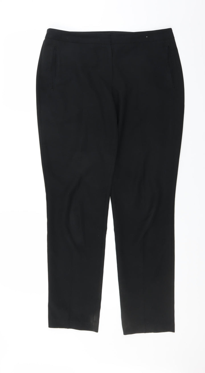 Dorothy Perkins Womens Black Trousers Size 12 L30 in