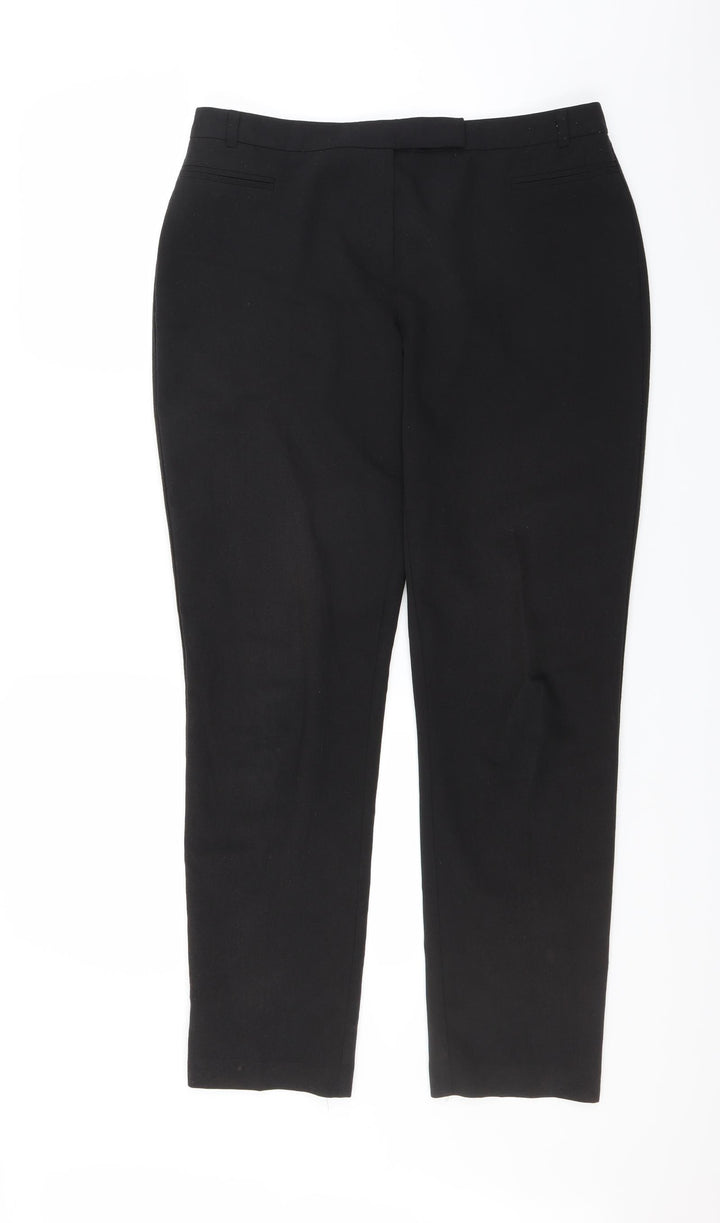 Dorothy Perkins Womens Black Trousers Size 12 L29 in