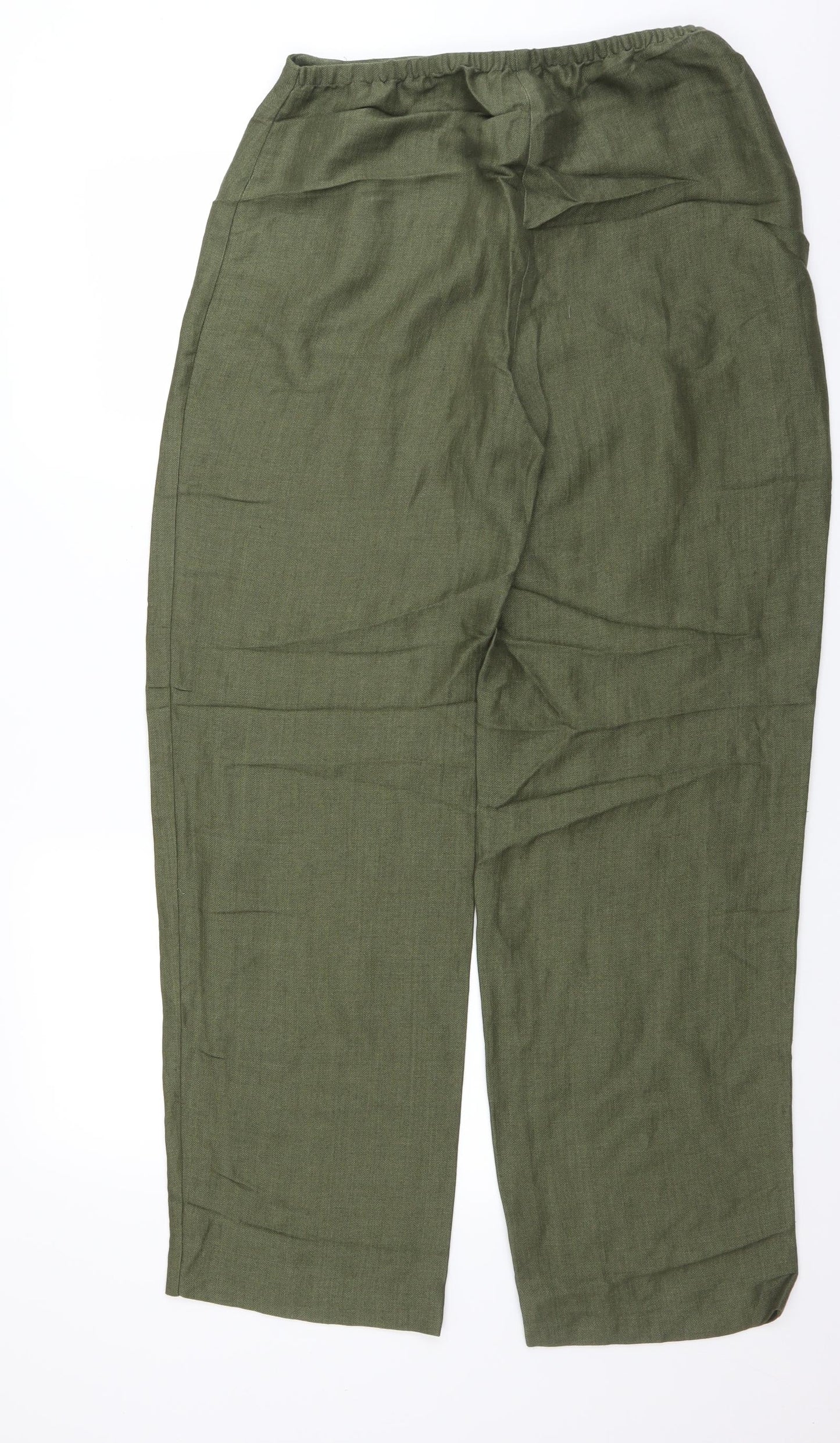 Marks and Spencer Womens Green   Trousers  Size 12 L32 in