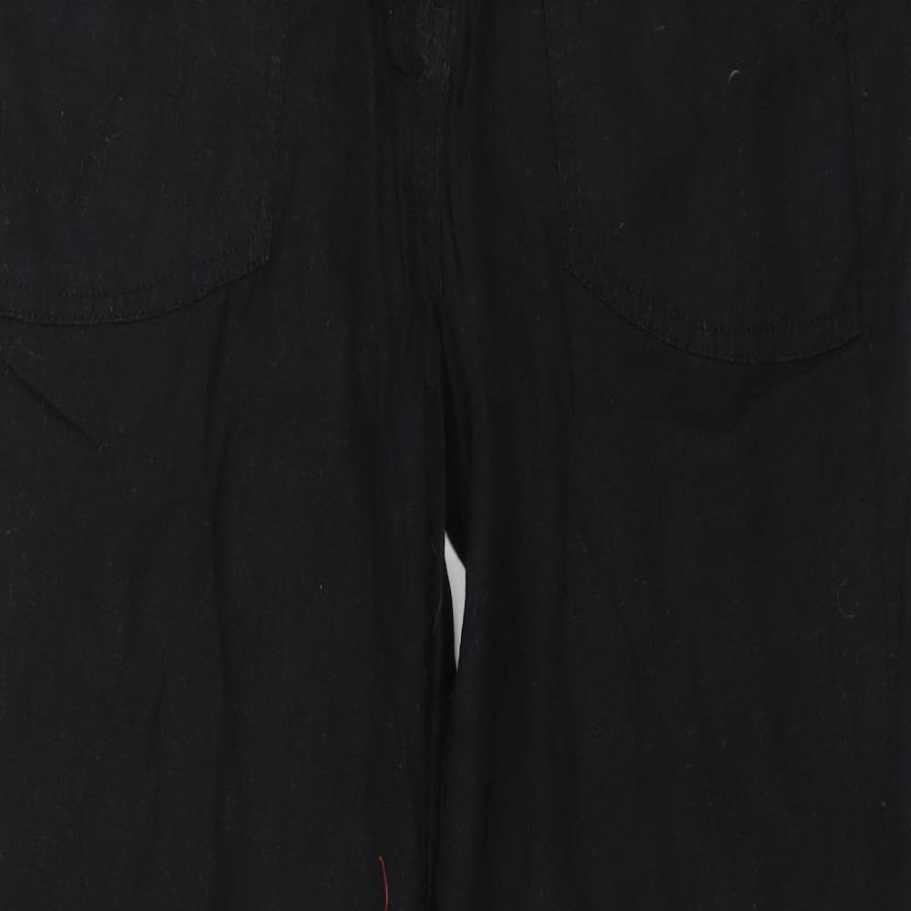 Kangol Womens Black   Trousers  Size 10 L28 in