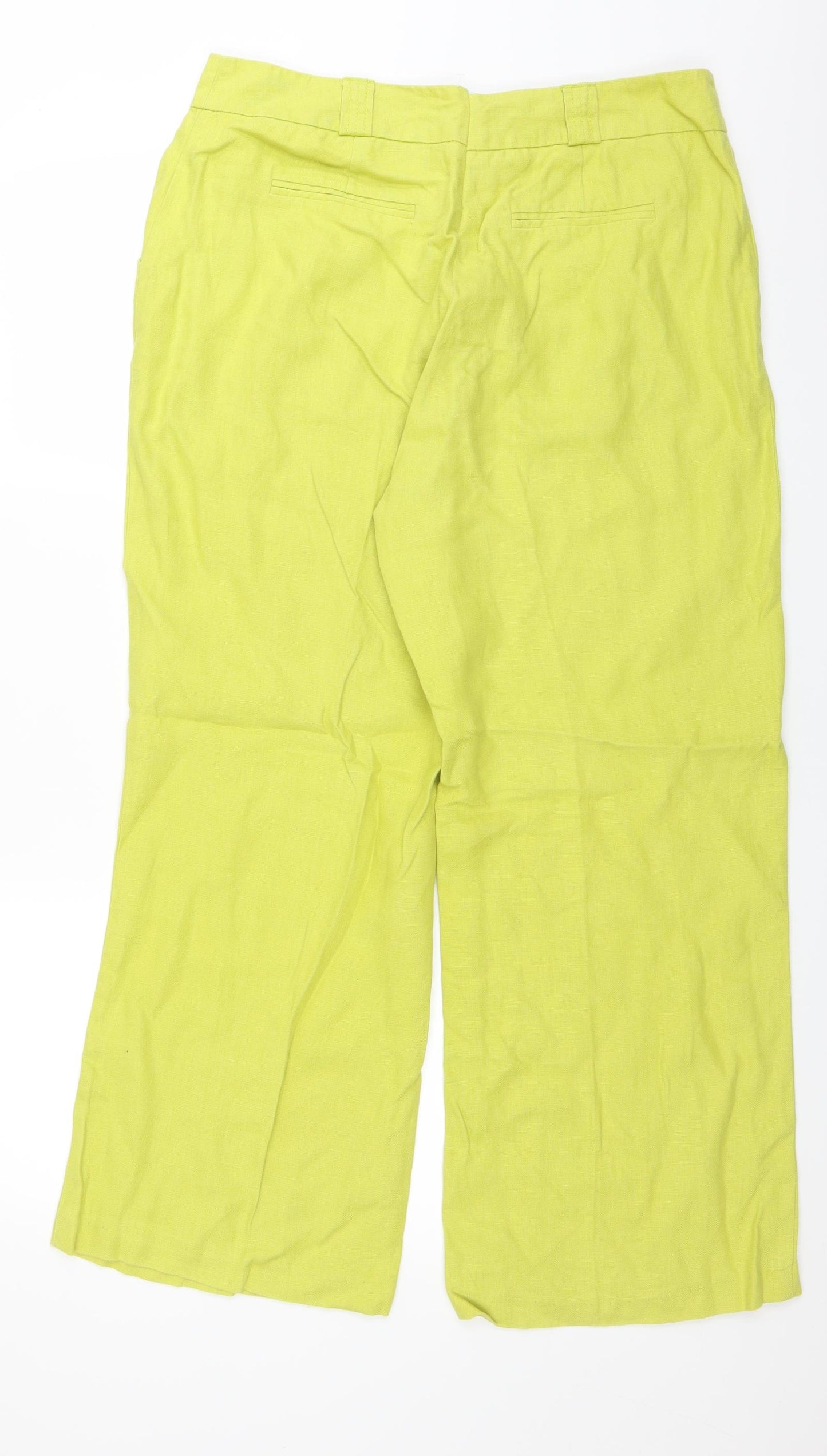 Preworn Womens Yellow   Trousers  Size 32 in L27 in