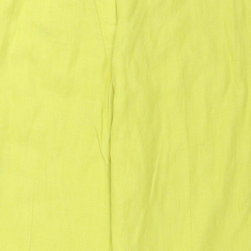 Preworn Womens Yellow   Trousers  Size 32 in L27 in