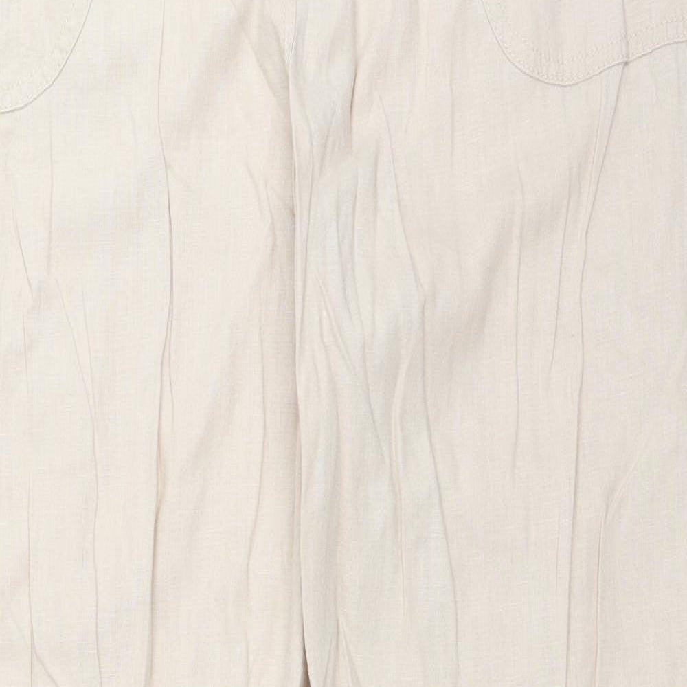 Marks and Spencer Womens Beige   Trousers  Size 18 L31 in - long Leg