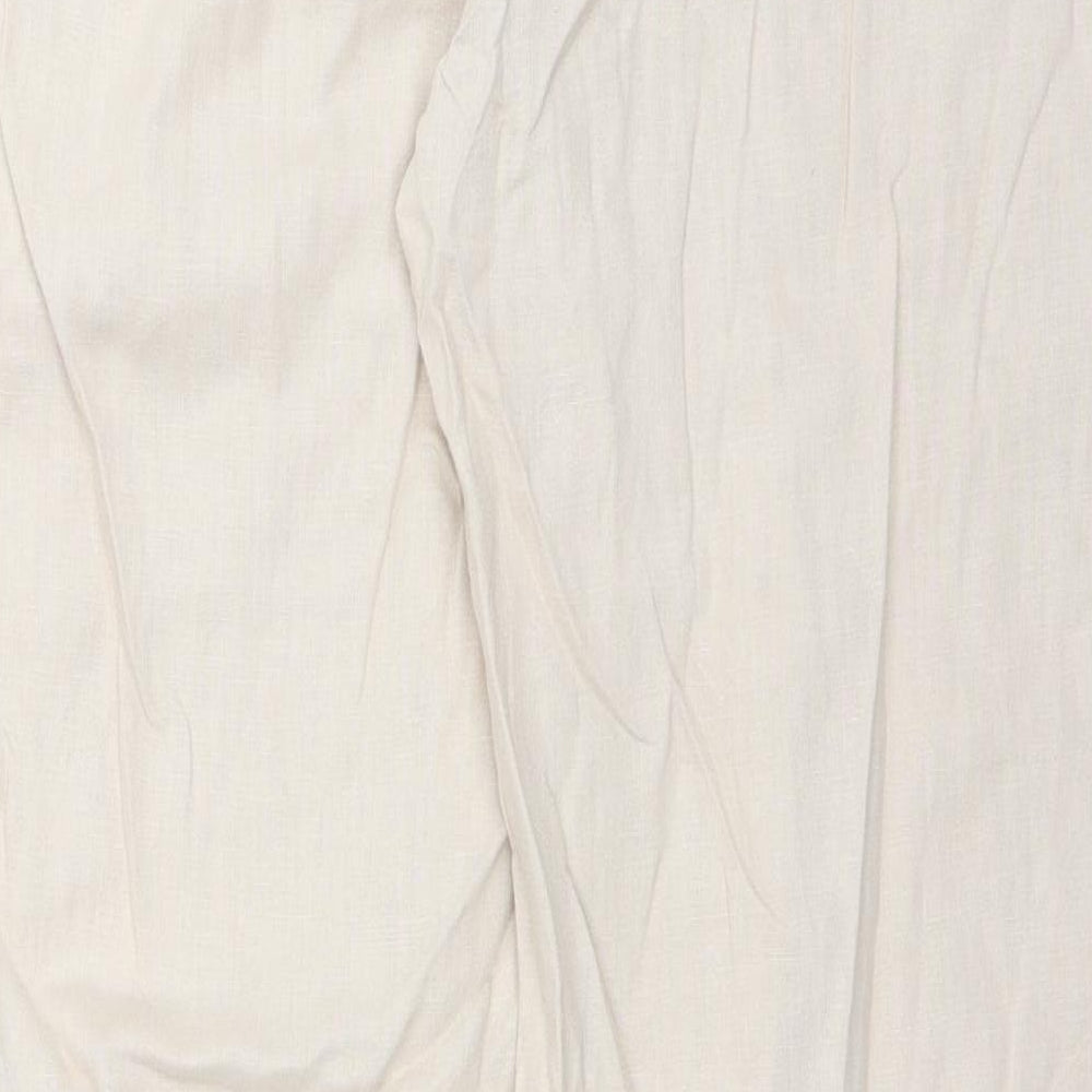 Marks and Spencer Womens Beige   Trousers  Size 18 L31 in - long Leg