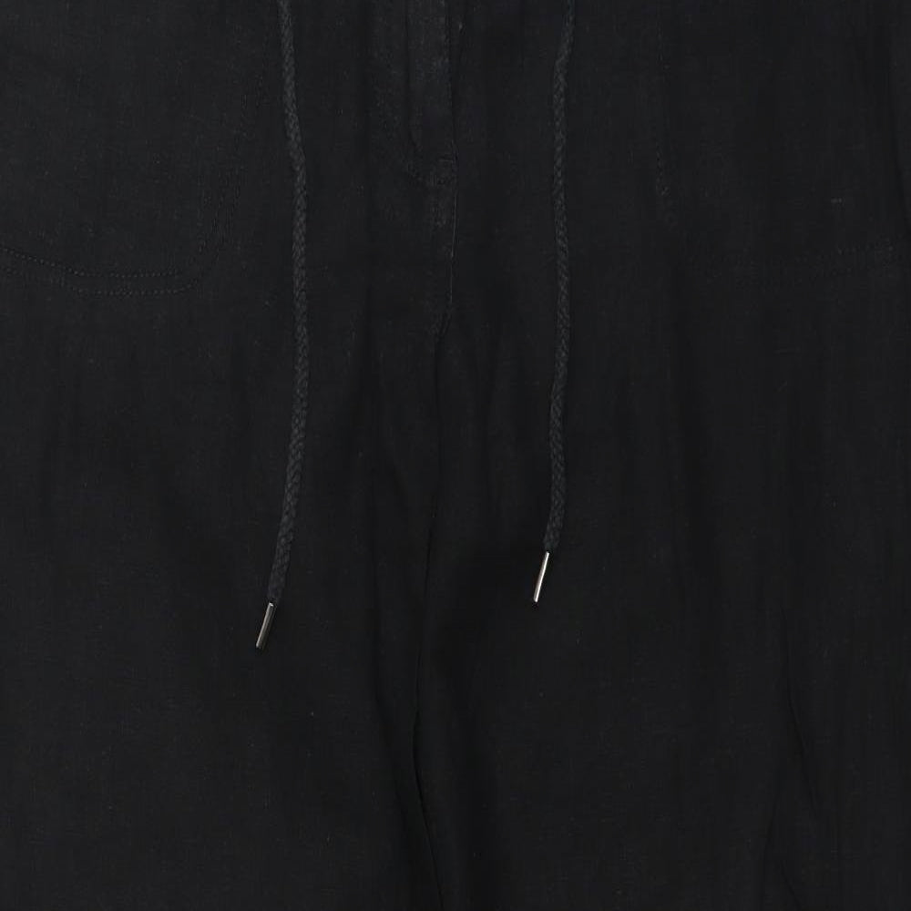 BHS Womens Black   Trousers  Size 16 L28 in