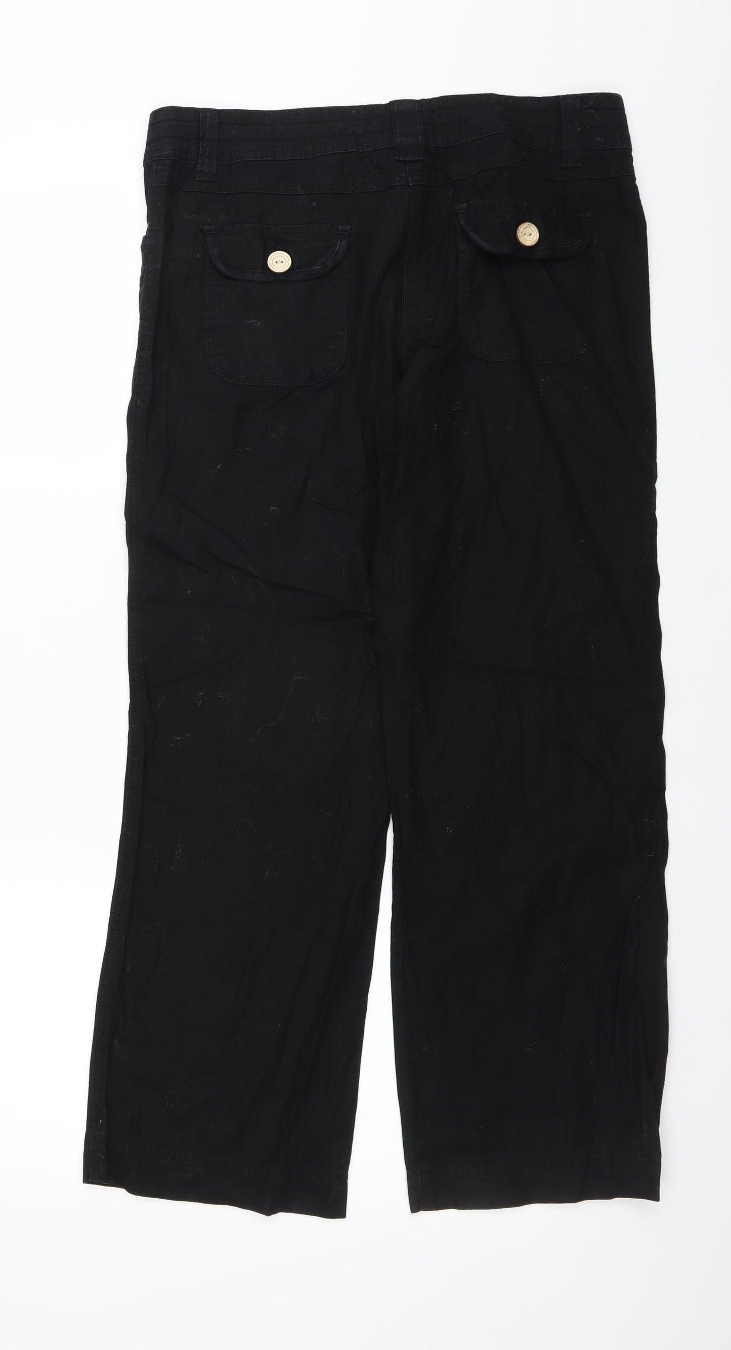 George Womens Black   Trousers  Size 12 L27 in