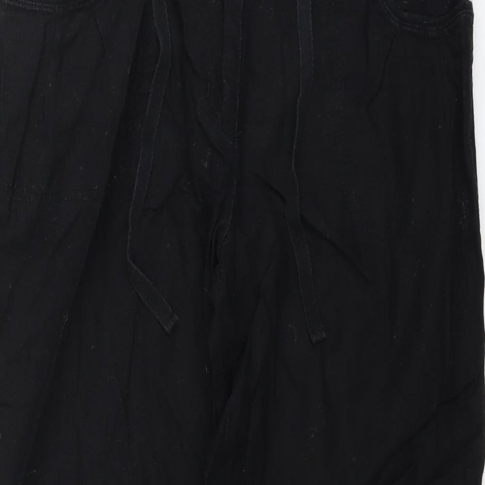 George Womens Black   Trousers  Size 12 L27 in