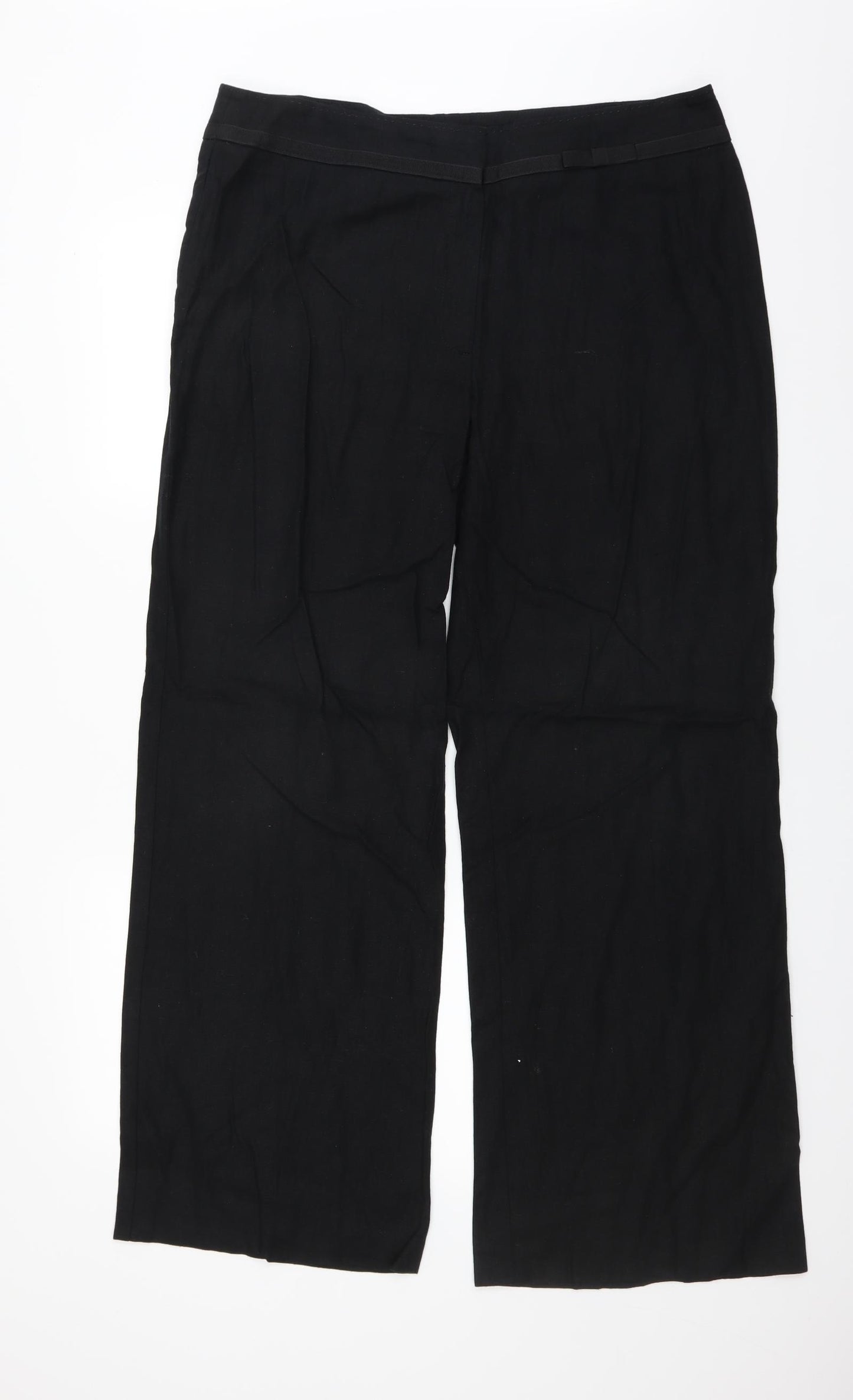 Marks and Spencer Womens Black   Trousers  Size 16 L31 in