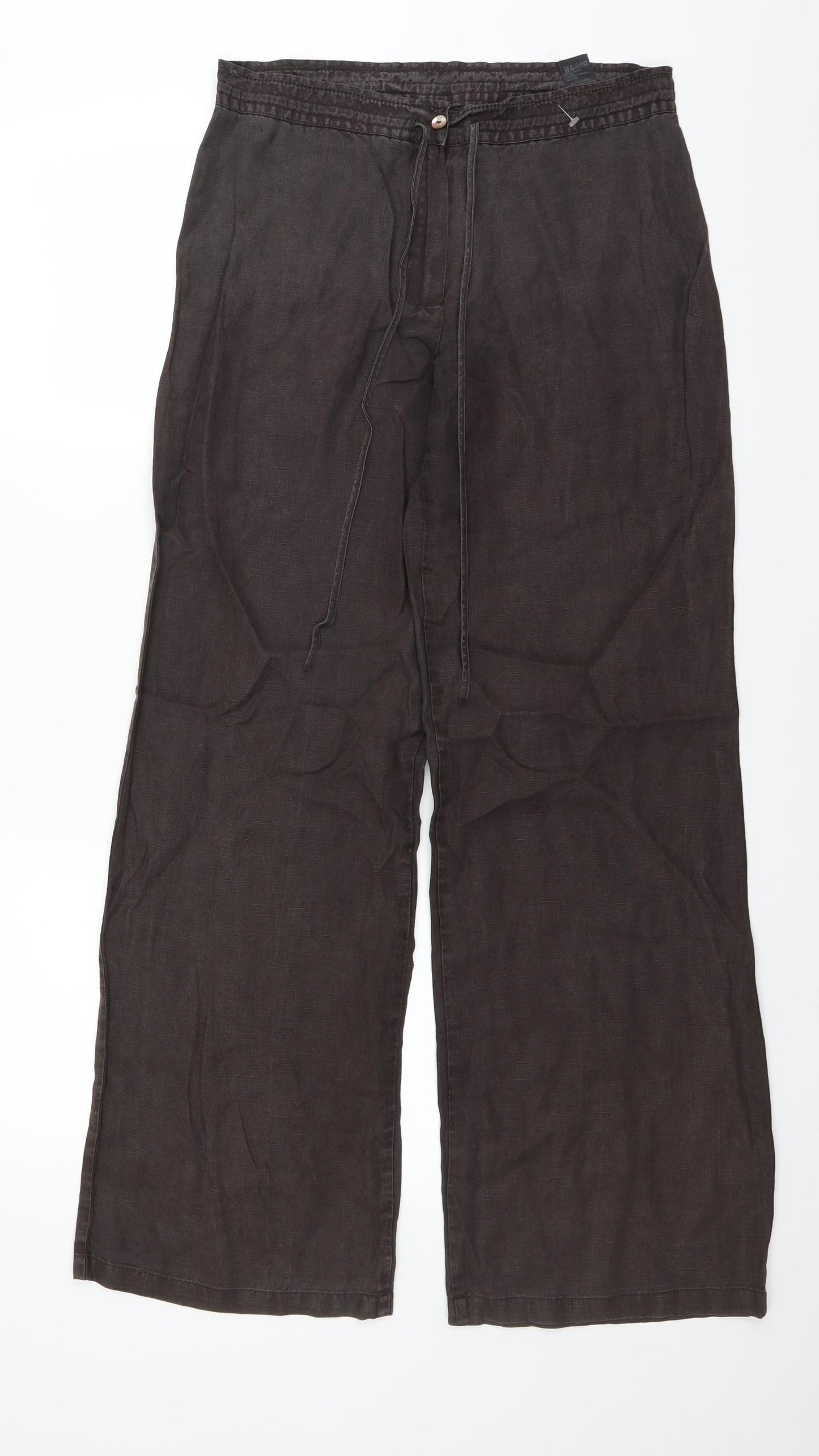 Marks and Spencer Womens Brown   Trousers  Size 10 L30 in