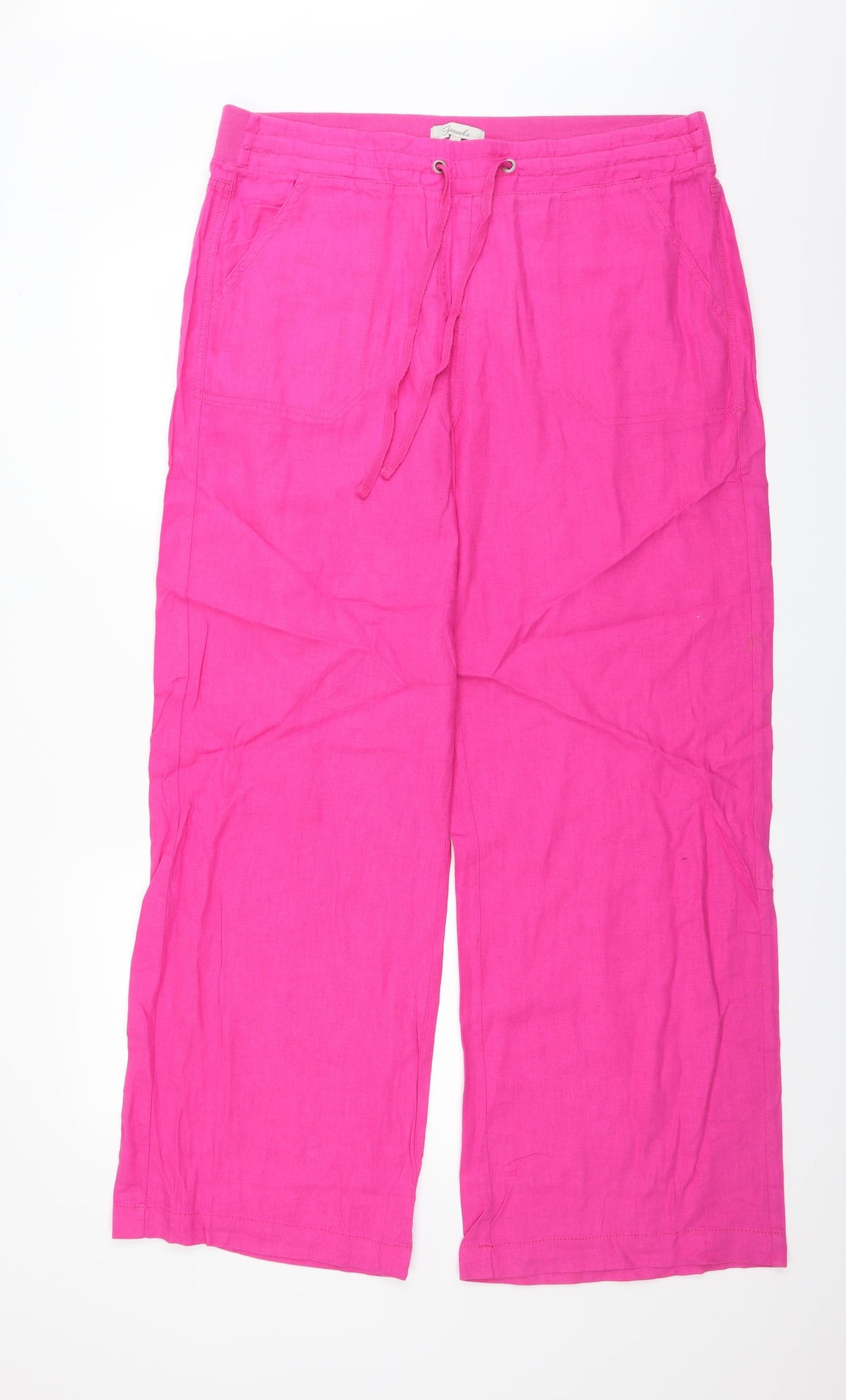 Peacocks Womens Pink   Trousers  Size 16 L30 in