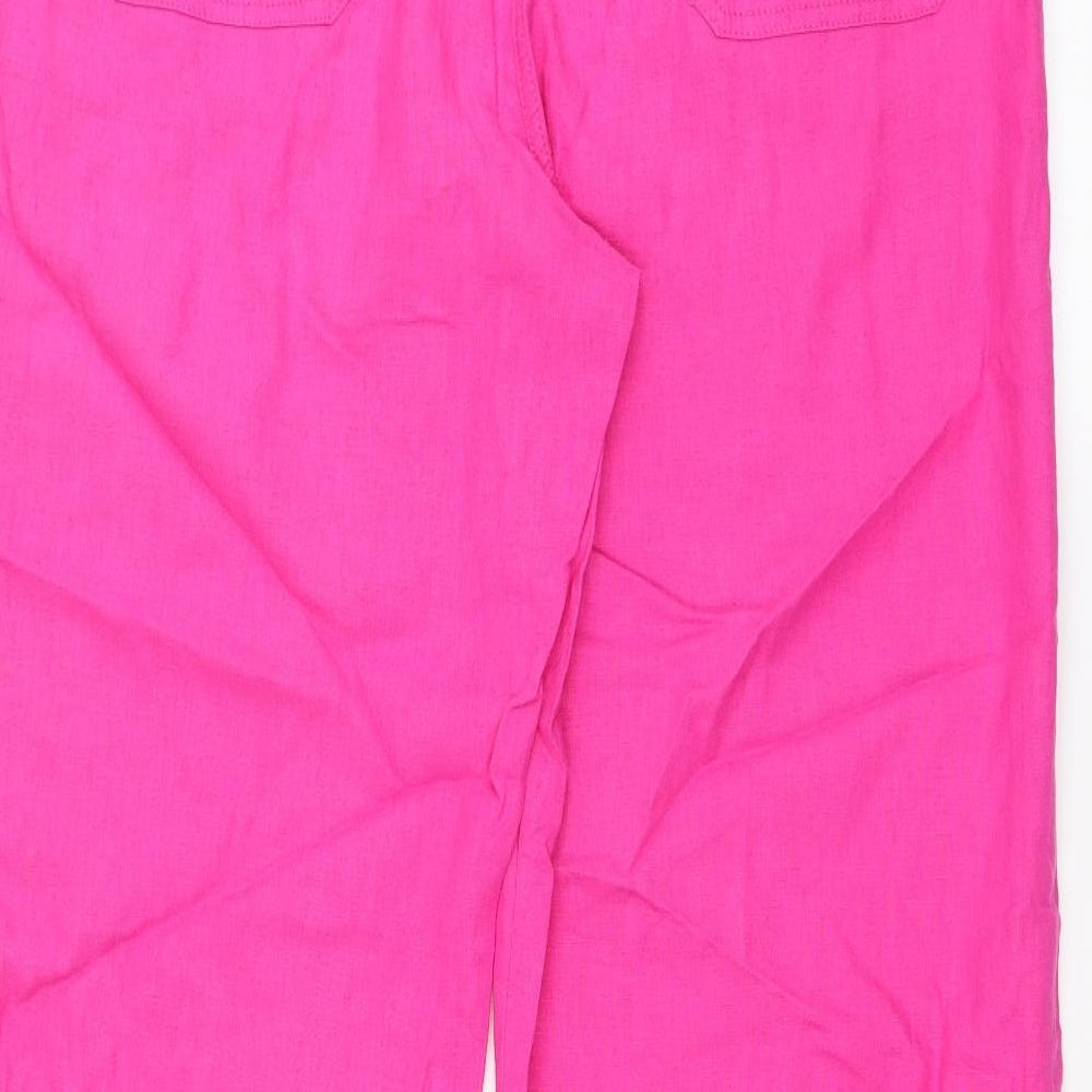 Peacocks Womens Pink   Trousers  Size 16 L30 in