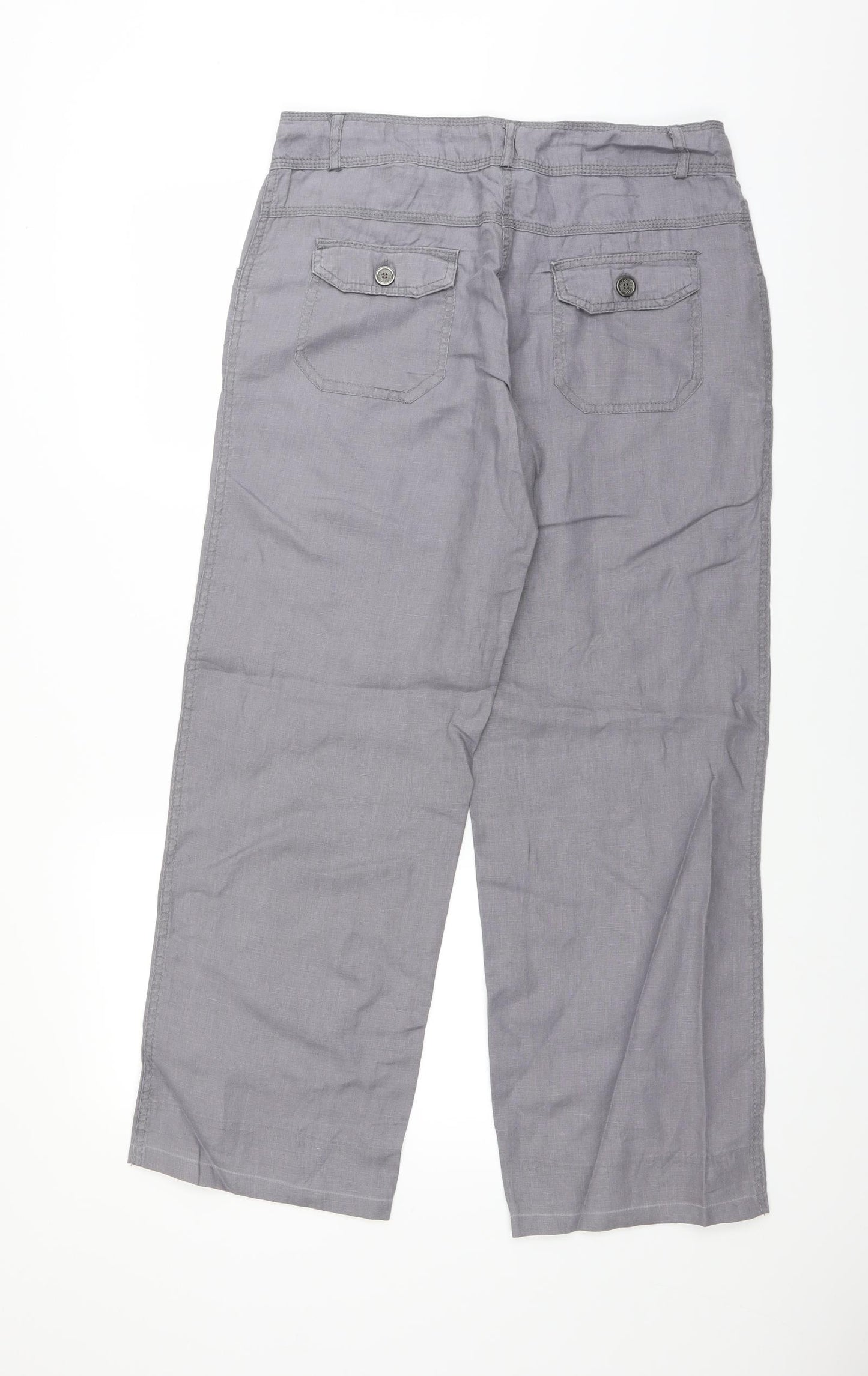 Primark Womens Grey   Trousers  Size 10 L28 in