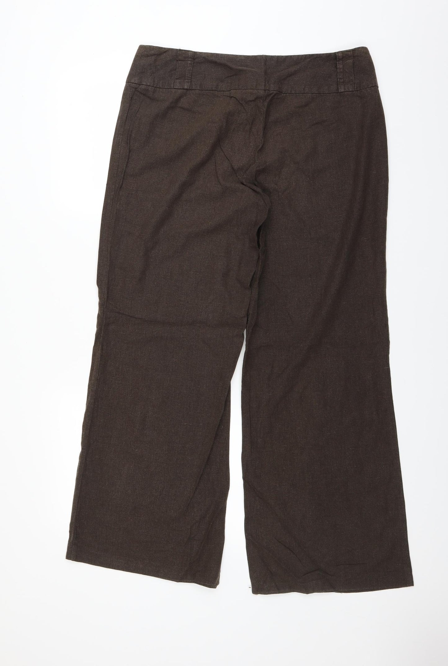 New Look Womens Brown   Trousers  Size 14 L29 in