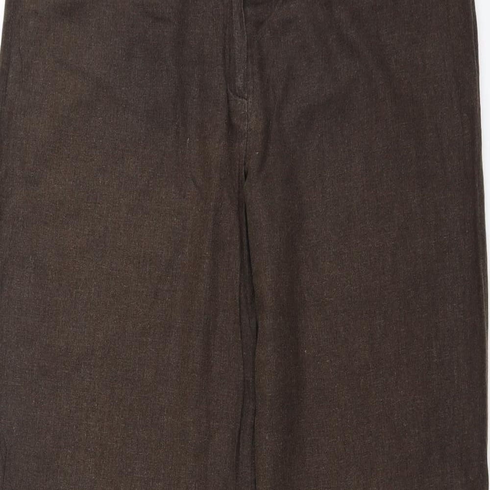 New Look Womens Brown   Trousers  Size 14 L29 in