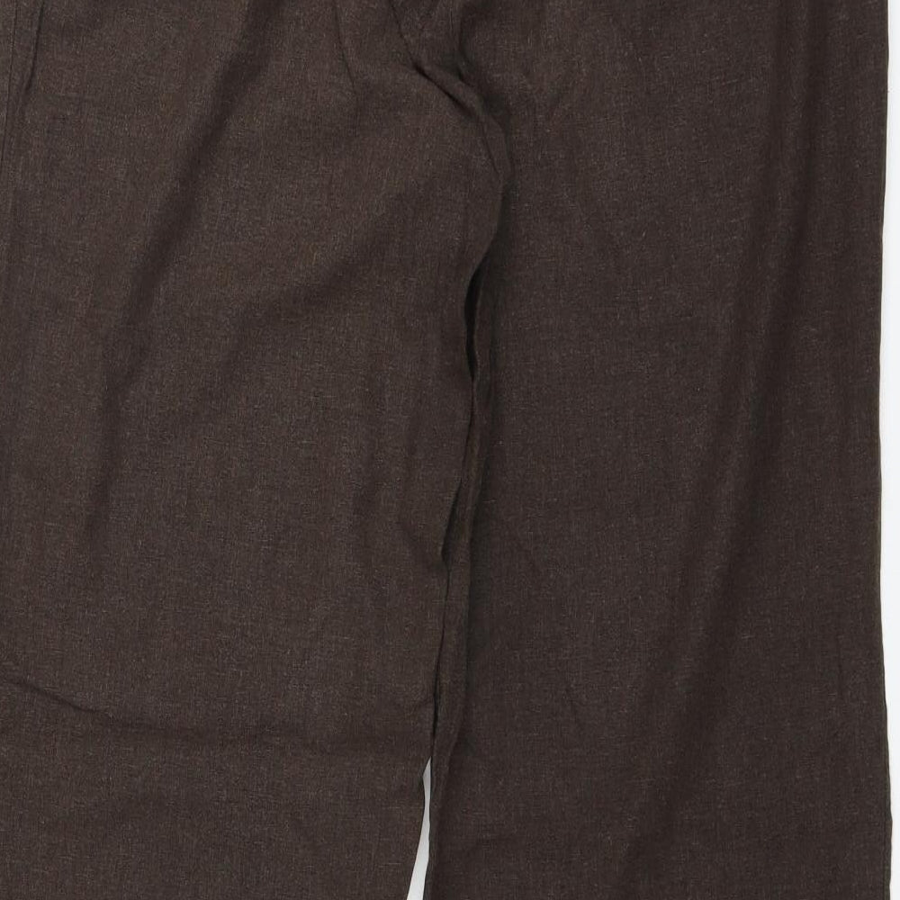 New Look Womens Brown   Trousers  Size 14 L29 in