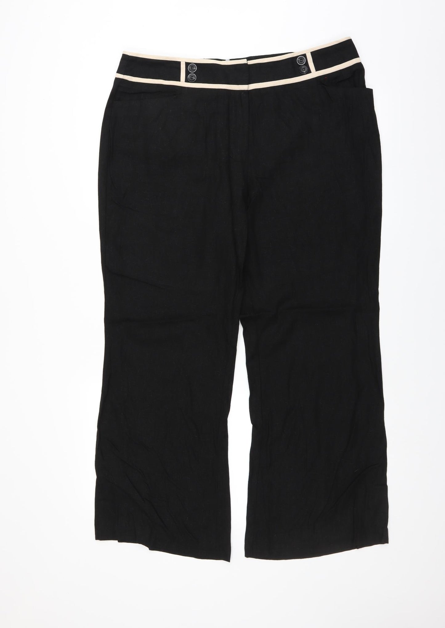 South Womens Black   Trousers  Size 36 in L27 in